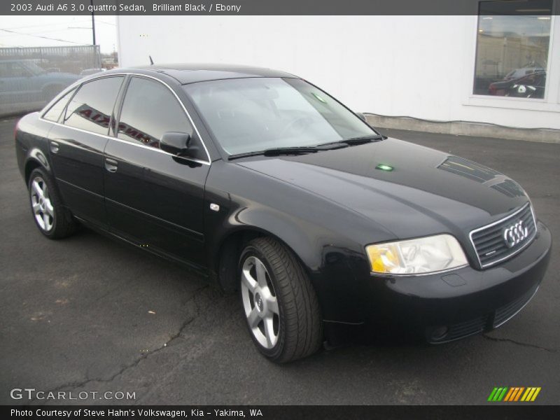 Brilliant Black / Ebony 2003 Audi A6 3.0 quattro Sedan