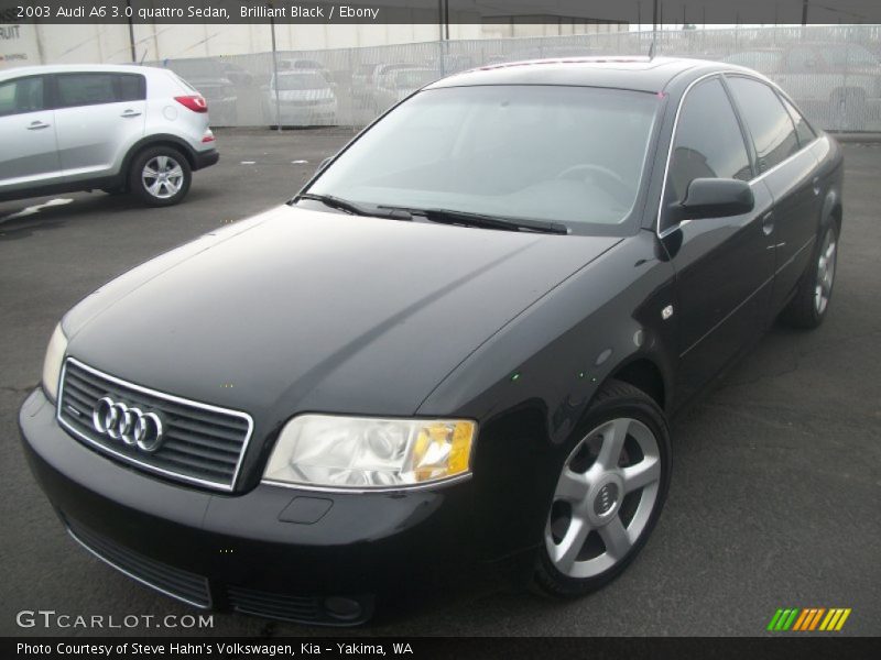 Brilliant Black / Ebony 2003 Audi A6 3.0 quattro Sedan