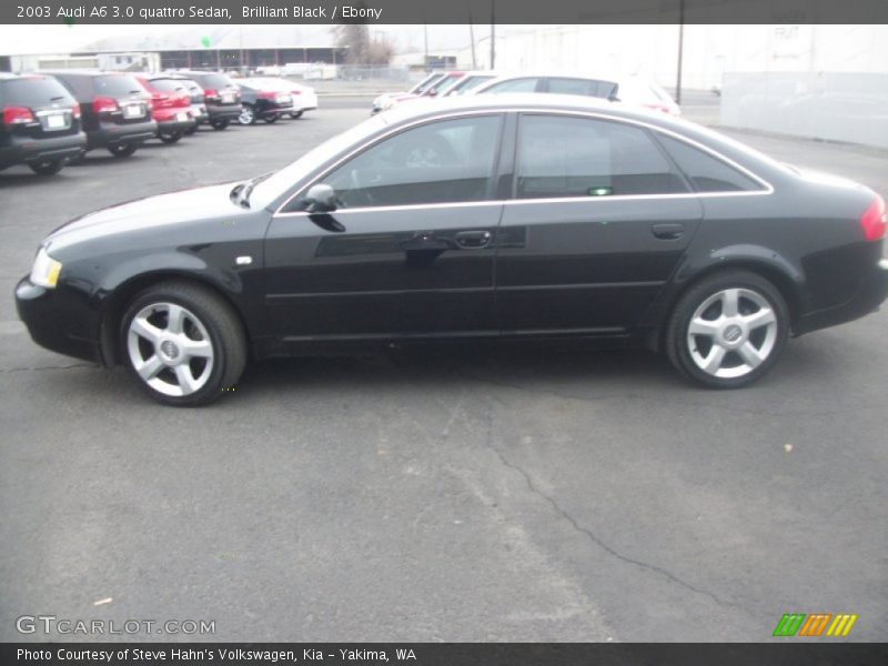 Brilliant Black / Ebony 2003 Audi A6 3.0 quattro Sedan