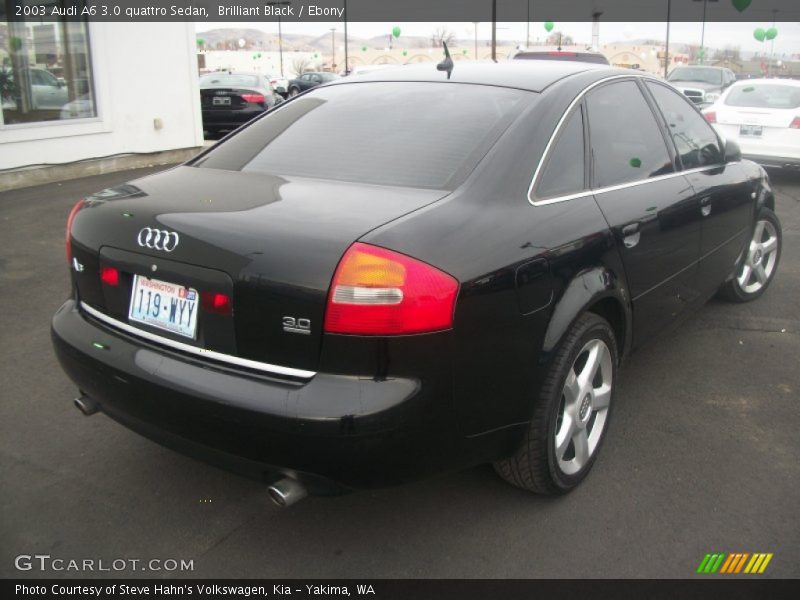 Brilliant Black / Ebony 2003 Audi A6 3.0 quattro Sedan