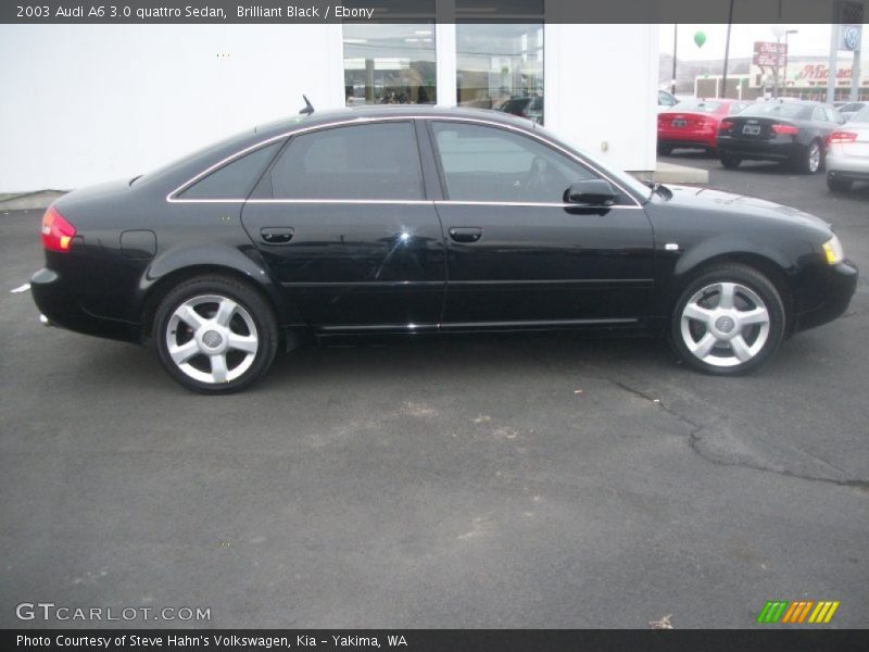Brilliant Black / Ebony 2003 Audi A6 3.0 quattro Sedan