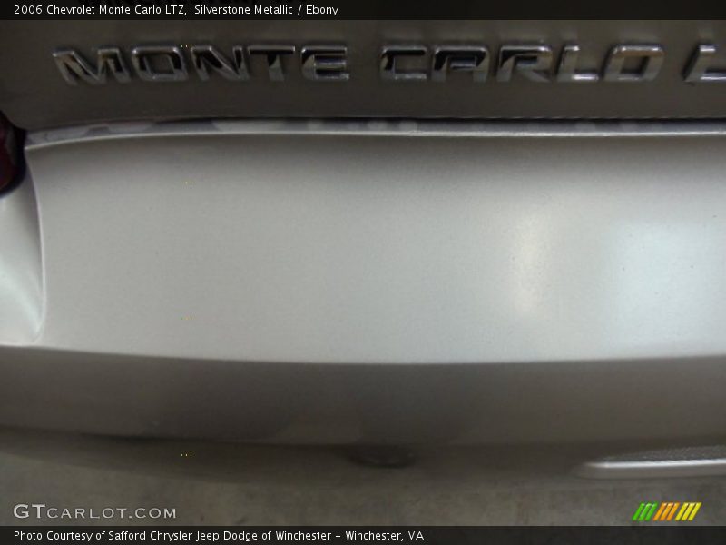 Silverstone Metallic / Ebony 2006 Chevrolet Monte Carlo LTZ