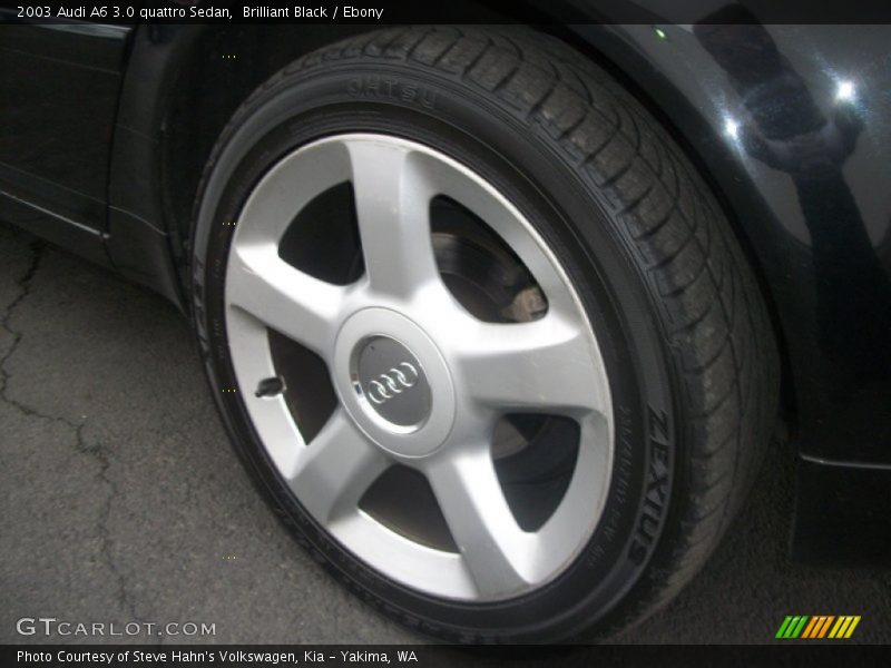 Brilliant Black / Ebony 2003 Audi A6 3.0 quattro Sedan