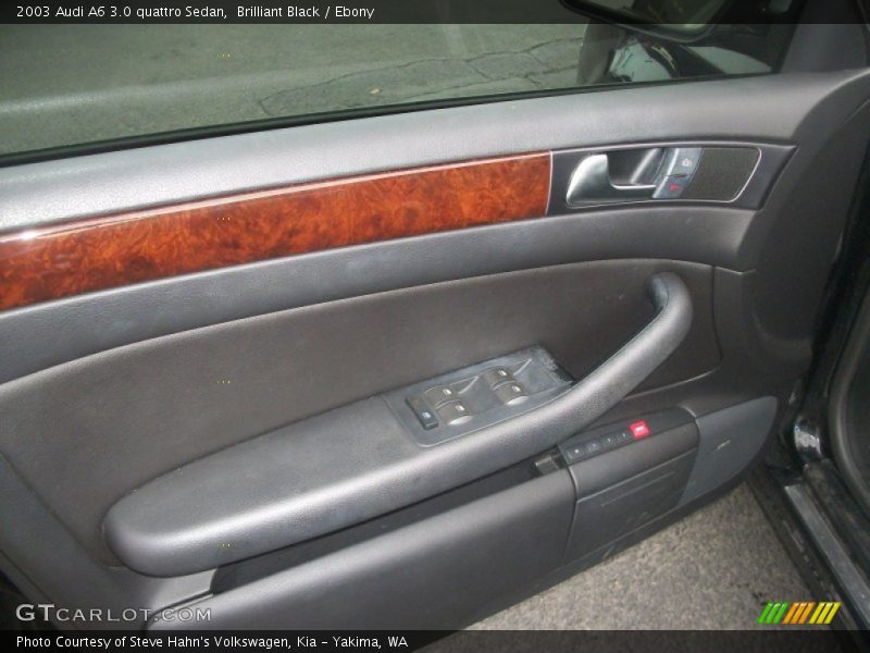 Brilliant Black / Ebony 2003 Audi A6 3.0 quattro Sedan