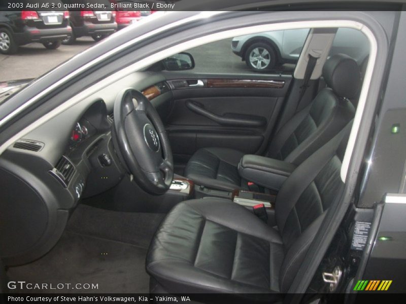 Brilliant Black / Ebony 2003 Audi A6 3.0 quattro Sedan