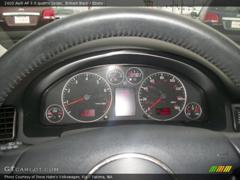 Brilliant Black / Ebony 2003 Audi A6 3.0 quattro Sedan