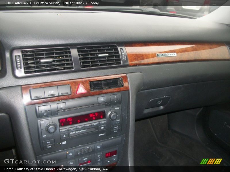 Brilliant Black / Ebony 2003 Audi A6 3.0 quattro Sedan