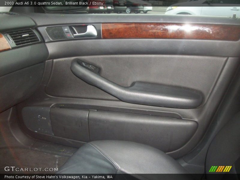 Brilliant Black / Ebony 2003 Audi A6 3.0 quattro Sedan