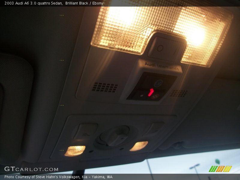Brilliant Black / Ebony 2003 Audi A6 3.0 quattro Sedan