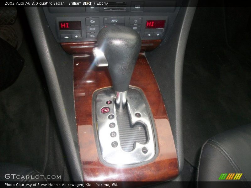 Brilliant Black / Ebony 2003 Audi A6 3.0 quattro Sedan