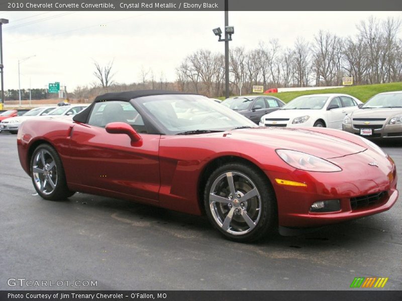 Crystal Red Metallic / Ebony Black 2010 Chevrolet Corvette Convertible