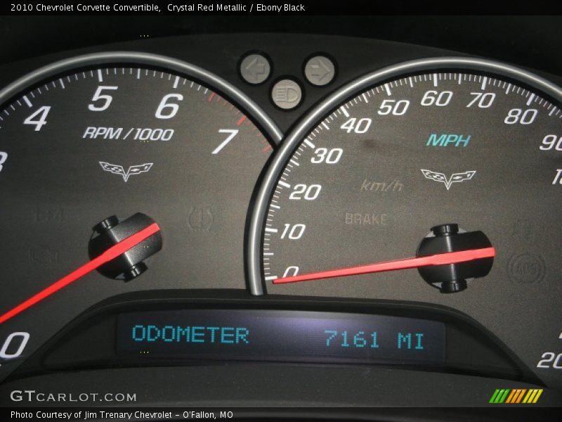 Crystal Red Metallic / Ebony Black 2010 Chevrolet Corvette Convertible