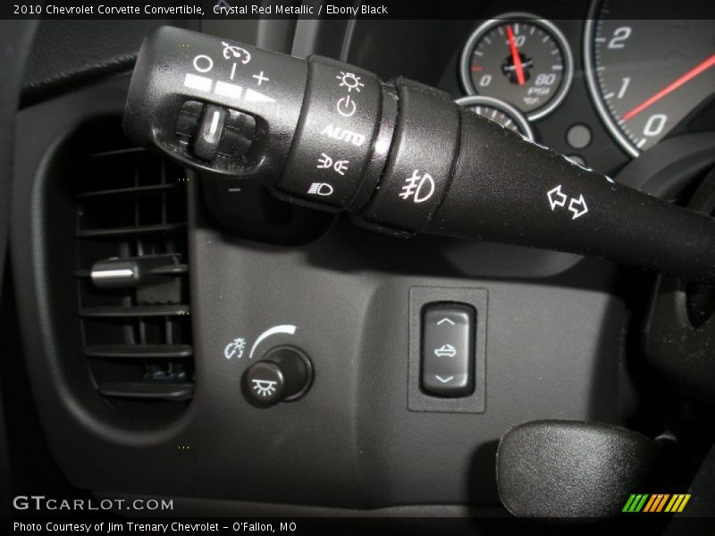 Controls of 2010 Corvette Convertible