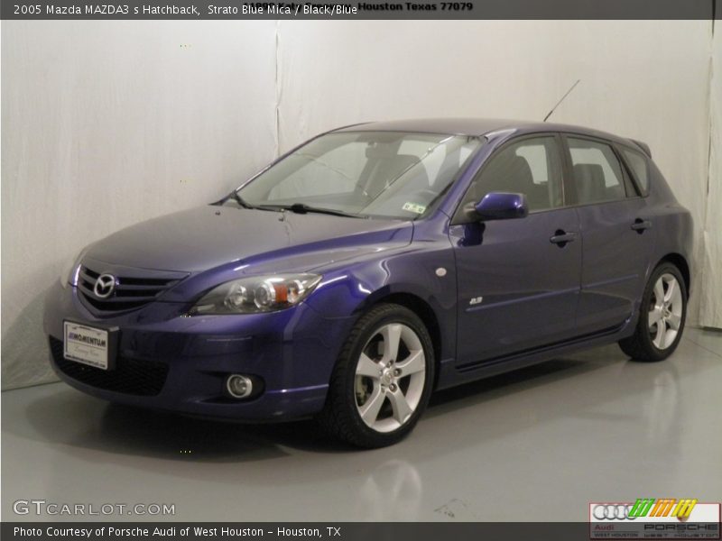 Strato Blue Mica / Black/Blue 2005 Mazda MAZDA3 s Hatchback