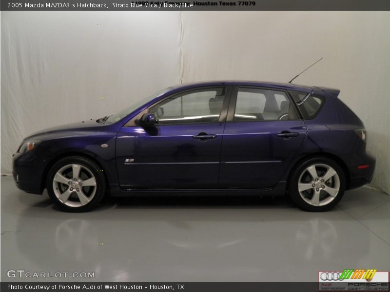 Strato Blue Mica / Black/Blue 2005 Mazda MAZDA3 s Hatchback