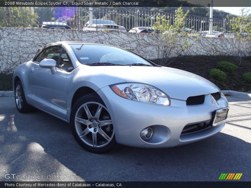 Liquid Silver Metallic / Dark Charcoal 2008 Mitsubishi Eclipse Spyder GT