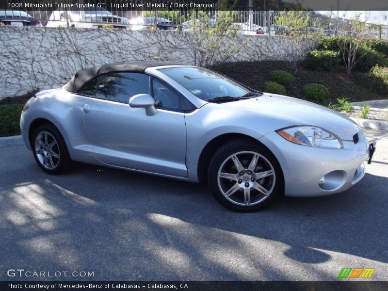 Liquid Silver Metallic / Dark Charcoal 2008 Mitsubishi Eclipse Spyder GT