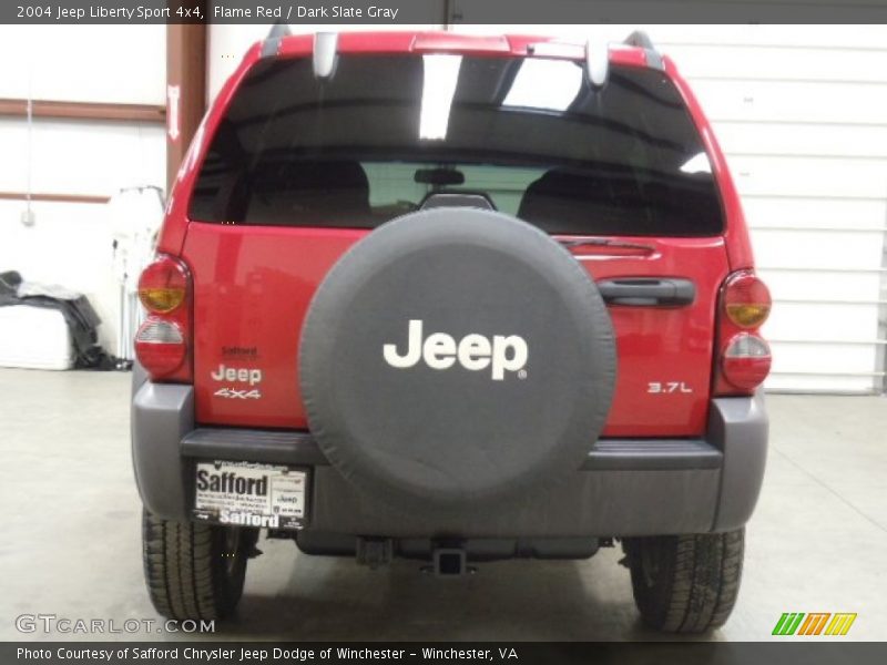 Flame Red / Dark Slate Gray 2004 Jeep Liberty Sport 4x4