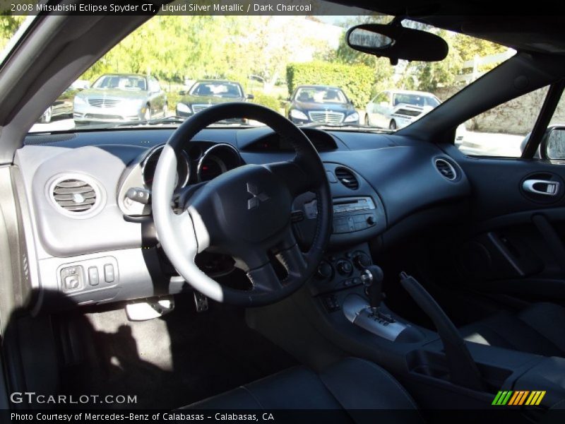 Liquid Silver Metallic / Dark Charcoal 2008 Mitsubishi Eclipse Spyder GT