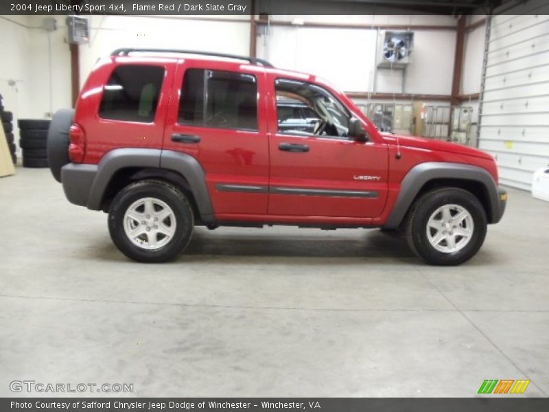 Flame Red / Dark Slate Gray 2004 Jeep Liberty Sport 4x4