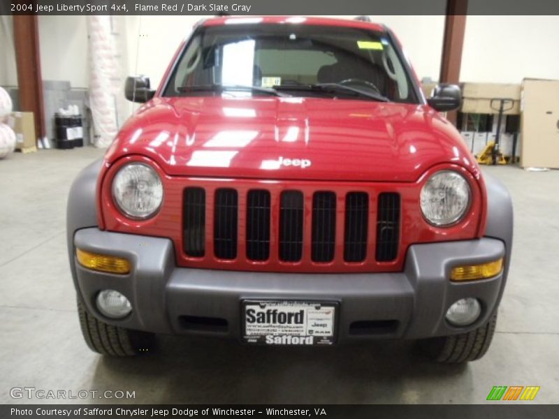 Flame Red / Dark Slate Gray 2004 Jeep Liberty Sport 4x4