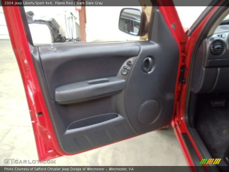 Flame Red / Dark Slate Gray 2004 Jeep Liberty Sport 4x4