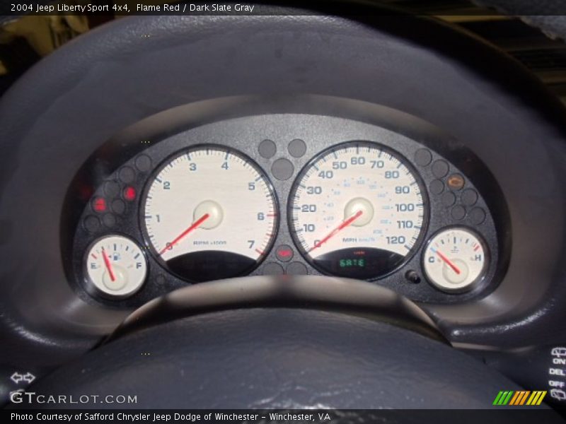 Flame Red / Dark Slate Gray 2004 Jeep Liberty Sport 4x4