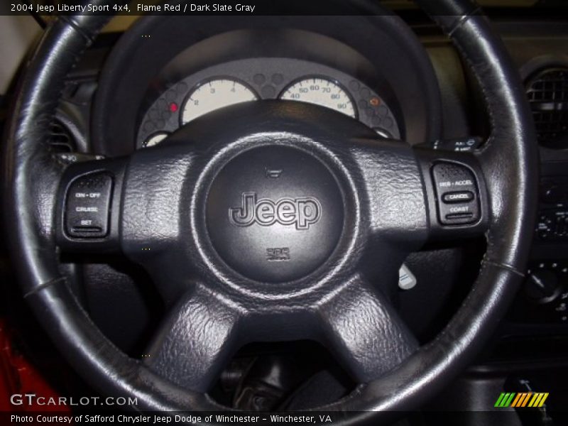 Flame Red / Dark Slate Gray 2004 Jeep Liberty Sport 4x4