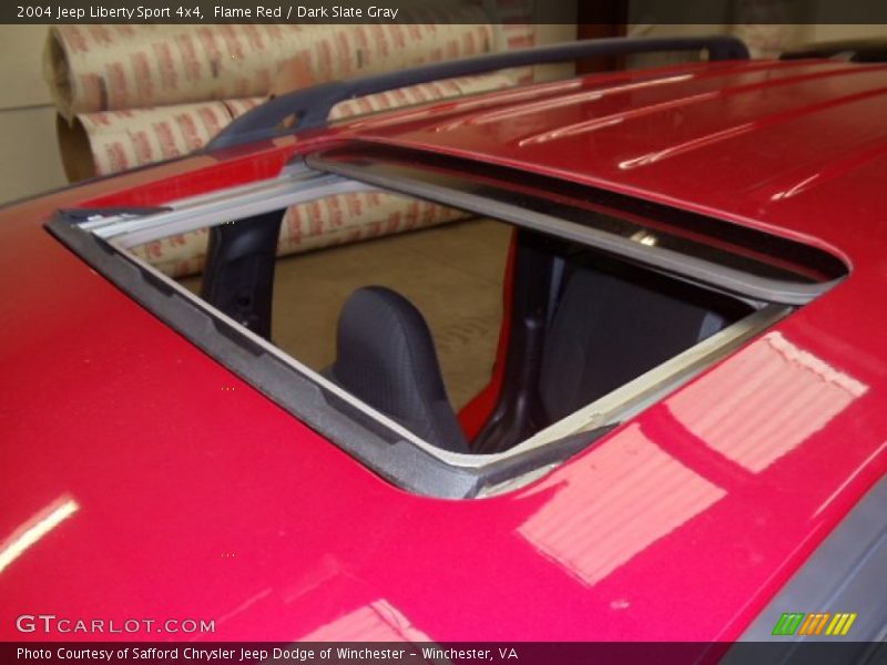 Flame Red / Dark Slate Gray 2004 Jeep Liberty Sport 4x4