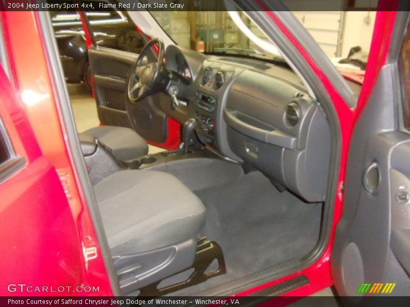 Flame Red / Dark Slate Gray 2004 Jeep Liberty Sport 4x4