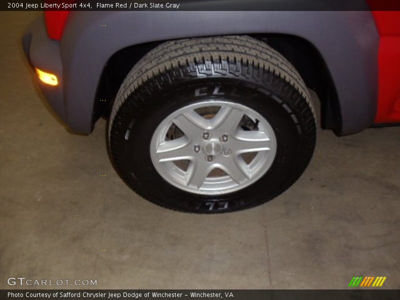 Flame Red / Dark Slate Gray 2004 Jeep Liberty Sport 4x4