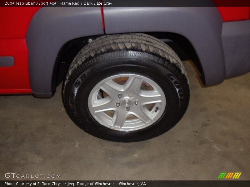 Flame Red / Dark Slate Gray 2004 Jeep Liberty Sport 4x4