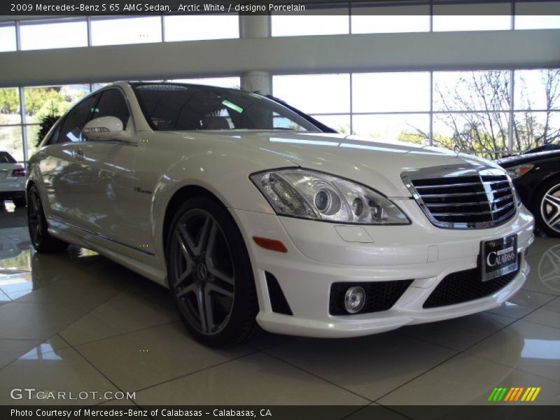 Arctic White / designo Porcelain 2009 Mercedes-Benz S 65 AMG Sedan