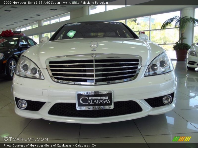 Arctic White / designo Porcelain 2009 Mercedes-Benz S 65 AMG Sedan