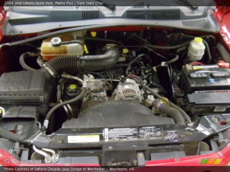 Flame Red / Dark Slate Gray 2004 Jeep Liberty Sport 4x4