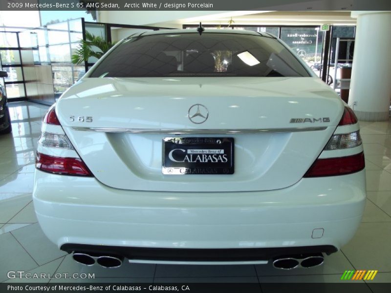 Arctic White / designo Porcelain 2009 Mercedes-Benz S 65 AMG Sedan
