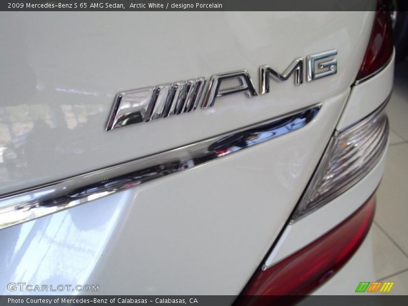 Arctic White / designo Porcelain 2009 Mercedes-Benz S 65 AMG Sedan