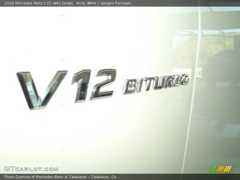 Arctic White / designo Porcelain 2009 Mercedes-Benz S 65 AMG Sedan