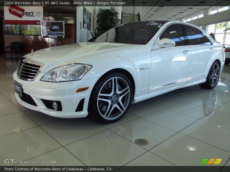 Arctic White / designo Porcelain 2009 Mercedes-Benz S 65 AMG Sedan