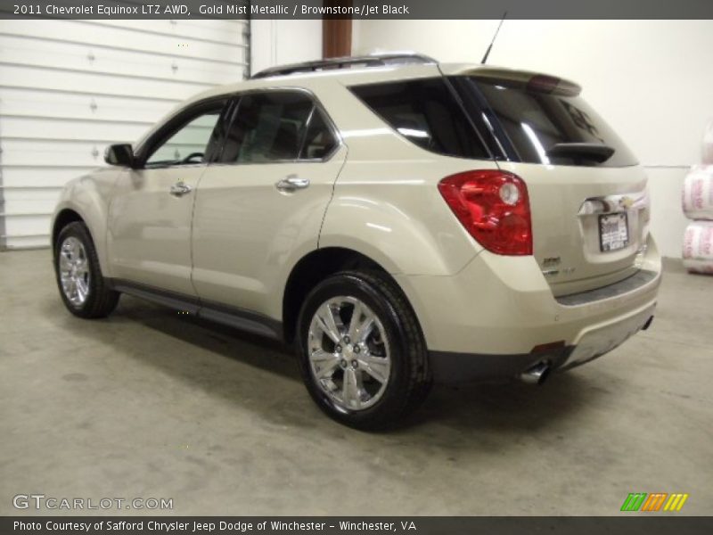 Gold Mist Metallic / Brownstone/Jet Black 2011 Chevrolet Equinox LTZ AWD
