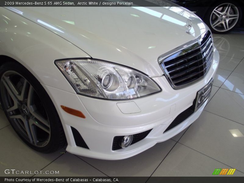 Arctic White / designo Porcelain 2009 Mercedes-Benz S 65 AMG Sedan