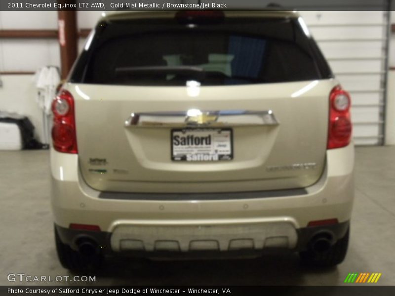 Gold Mist Metallic / Brownstone/Jet Black 2011 Chevrolet Equinox LTZ AWD