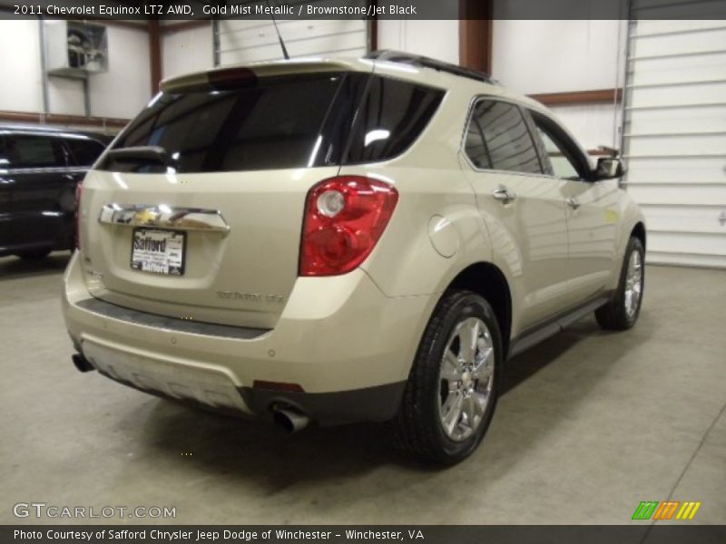 Gold Mist Metallic / Brownstone/Jet Black 2011 Chevrolet Equinox LTZ AWD