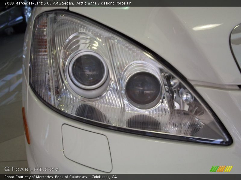 Arctic White / designo Porcelain 2009 Mercedes-Benz S 65 AMG Sedan