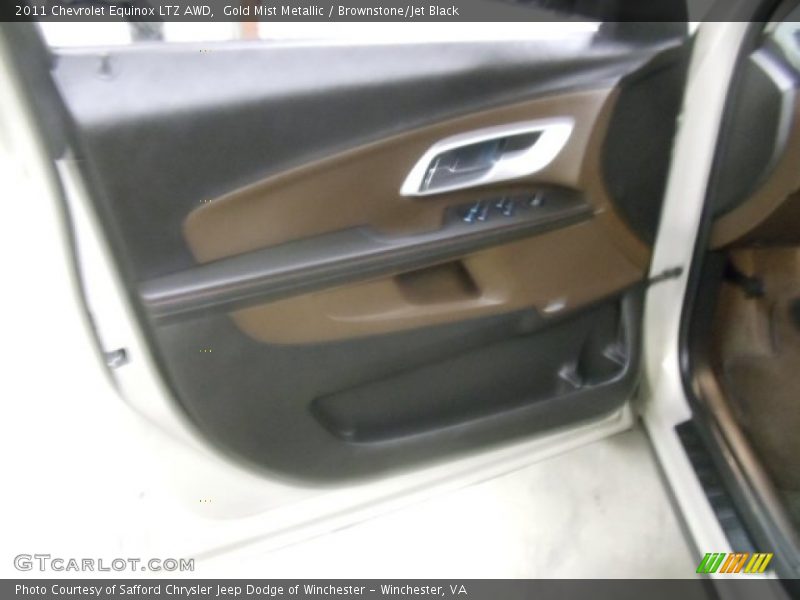 Gold Mist Metallic / Brownstone/Jet Black 2011 Chevrolet Equinox LTZ AWD