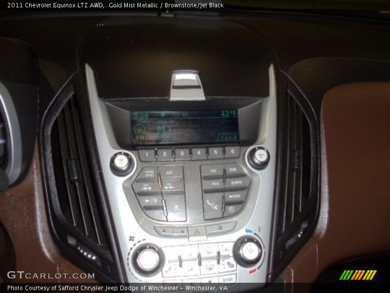 Gold Mist Metallic / Brownstone/Jet Black 2011 Chevrolet Equinox LTZ AWD