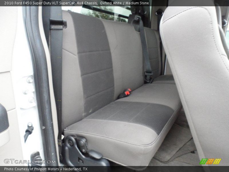 Oxford White / Medium Stone 2010 Ford F450 Super Duty XLT SuperCab 4x4 Chassis