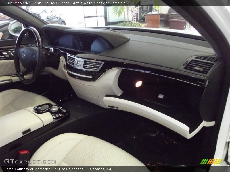 Arctic White / designo Porcelain 2009 Mercedes-Benz S 65 AMG Sedan