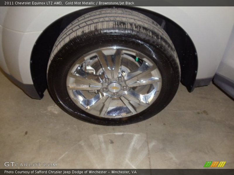 Gold Mist Metallic / Brownstone/Jet Black 2011 Chevrolet Equinox LTZ AWD