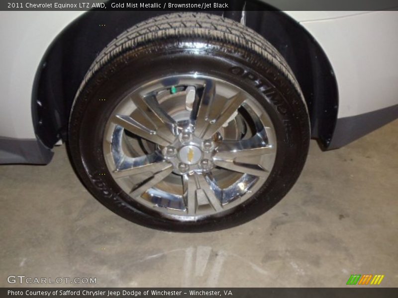 Gold Mist Metallic / Brownstone/Jet Black 2011 Chevrolet Equinox LTZ AWD